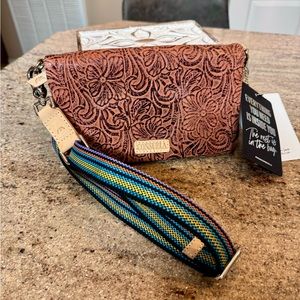 Consuela Uptown Sally, brand new with tags. Super-soft tooled leather.